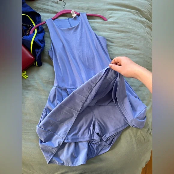 90 Degree By Reflex Backless Blue Dress - Picture 5 of 6